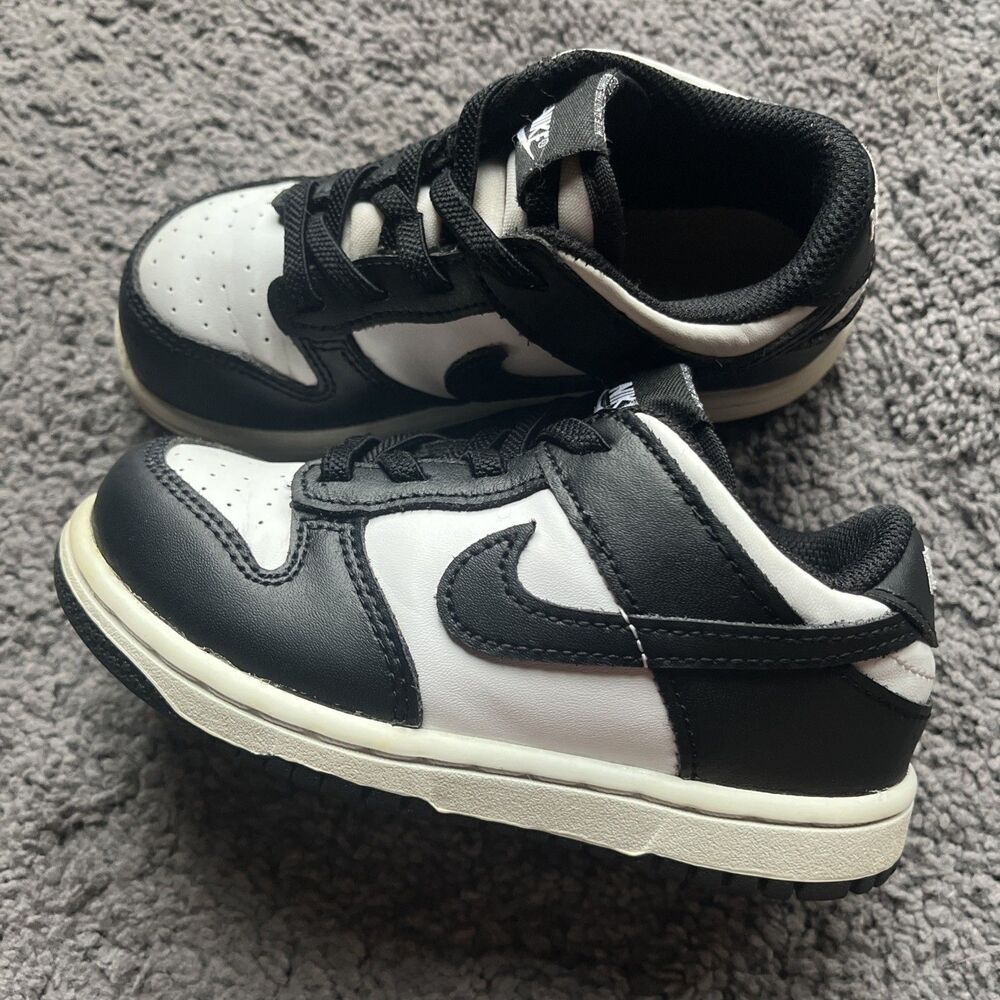 Nike Dunk Panda Toddler Size 9C Black/White
